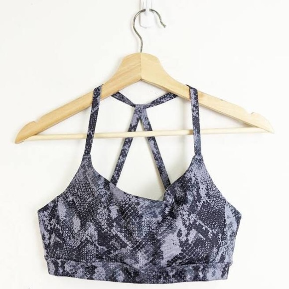 Zella Other - Zella Know Your Angle Bra Snake Print Blue